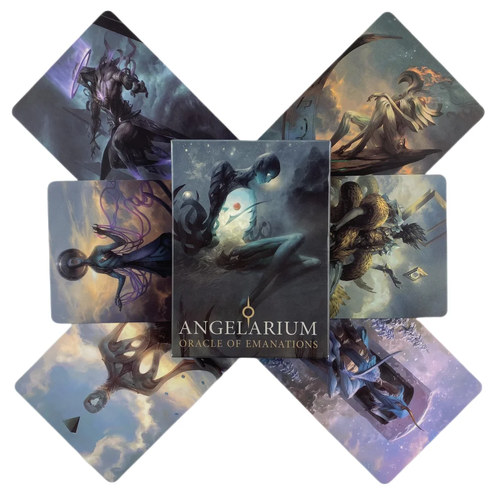 

Angelarium Oracle of Emanations Cards Game Deck English Visions Divination Edition Deck Borad Games Tarot For Party Playing
