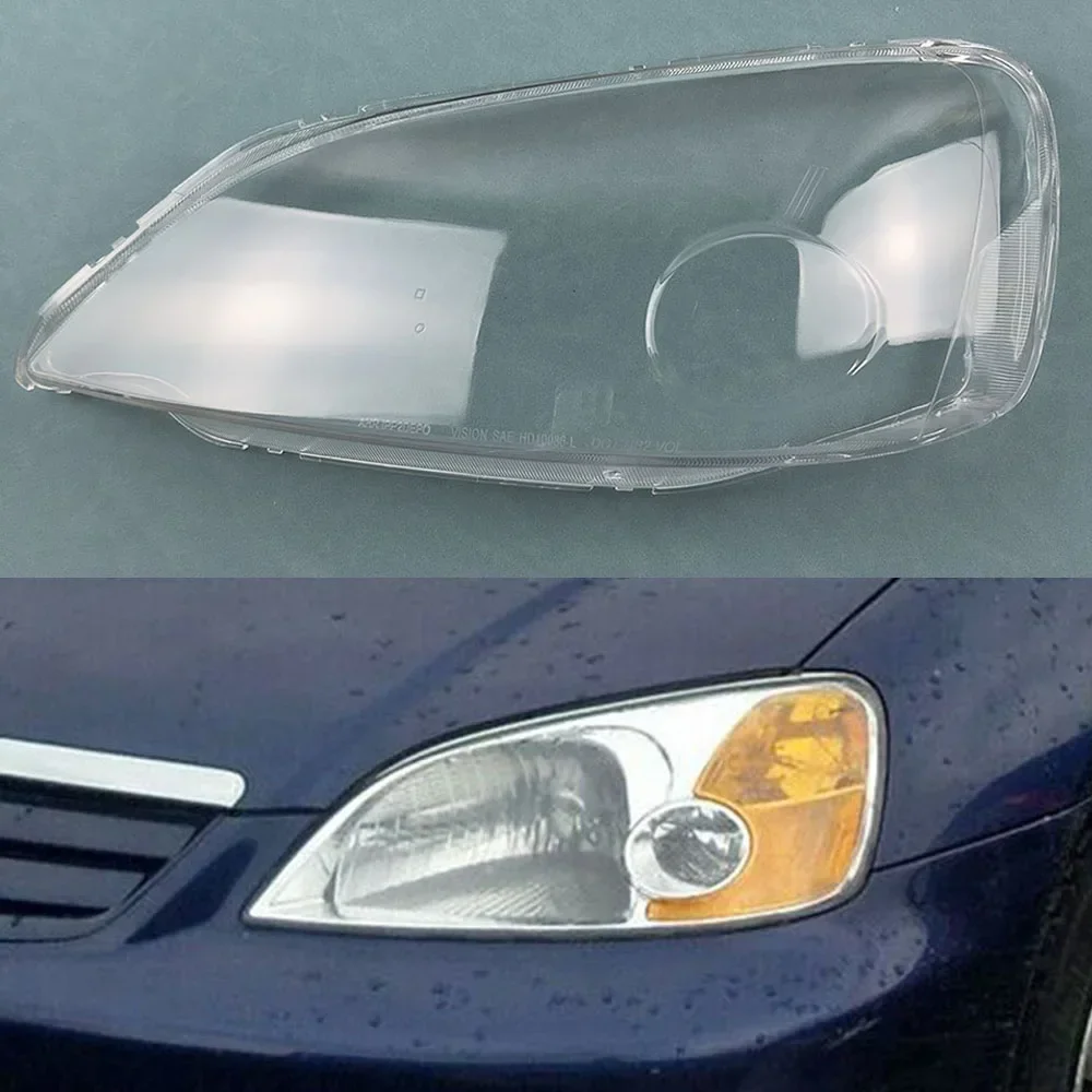 

Для Honda Civic крышка передней фары прозрачная маска корпус фары замена оригинального абажура из плексигласа 2001 ~ 2003