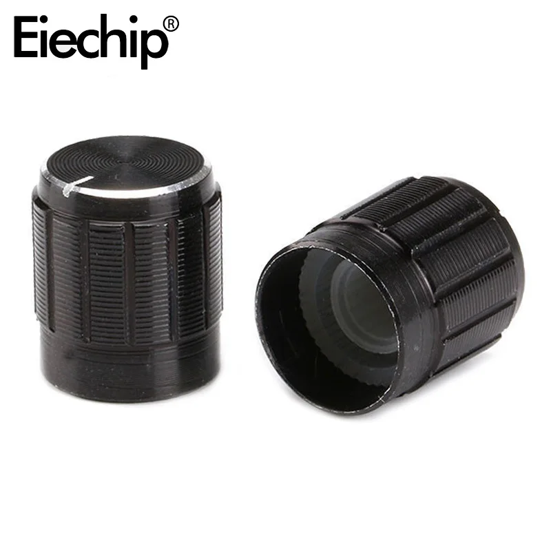 5PCS Black Silver Gold Aluminum Alloy Switch Cap 15x17mm Potentiometer Knob Encoder Switch Plum Blossom Axis D Axis Half Axis