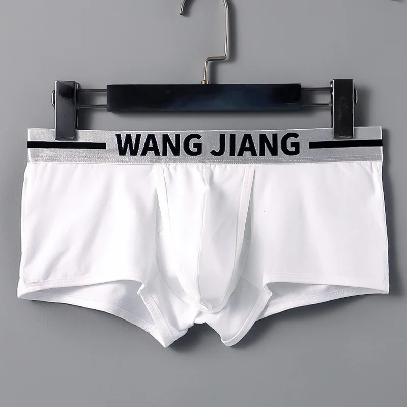 Mens Erotic Trunks Cotton Skin Friendly Breathable Elastic Comfy Panties Gays Penis Ring Bag Bulge Pouch Separation Boxer Shorts