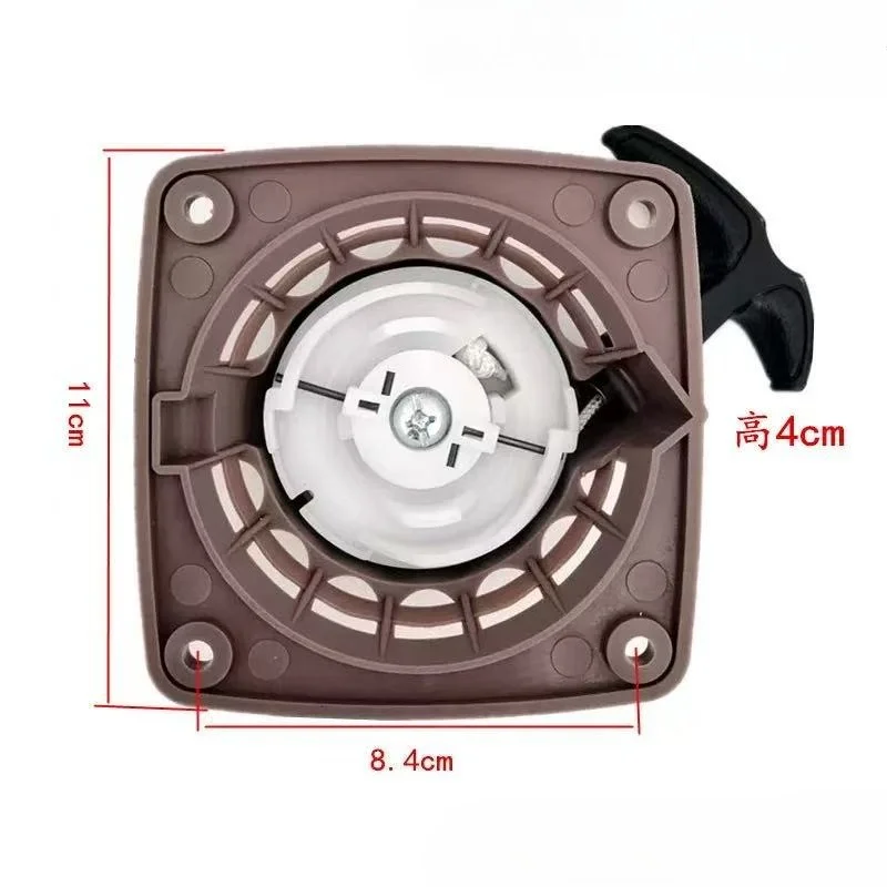 For 139 Engine Motor 4 Stroke Brush cutter Trimmer 139F 34.6cc Lawn Mower Spare Parts New Rewind Recoil Starter Pulley Plate Kit