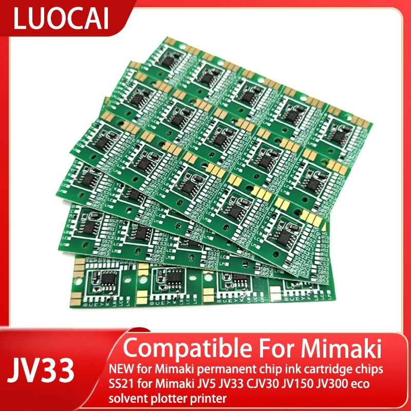 NEW for Mimaki permanent chip ink cartridge chips SS21 for Mimaki JV5 JV33 CJV30 JV150 JV300 eco solvent plotter printer