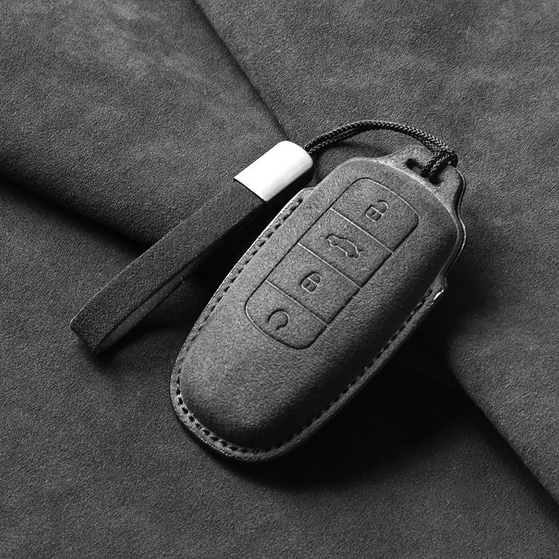 4 أزرار لشيري أومودا 5 C5 تيجو 7 8 برو ماكس تيجو 7 8 زائد أريزو 5 زائد حافظة مفاتيح السيارة الجلدية قذيفة فوب غطاء اكسسوارات السيارات #1