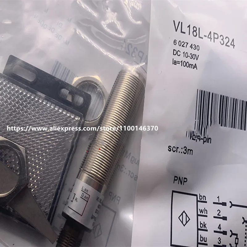 

2 шт. новые высококачественные фотоэлектрические датчики с зеркальным отражением VL18L-4N324 VL18L-4P324