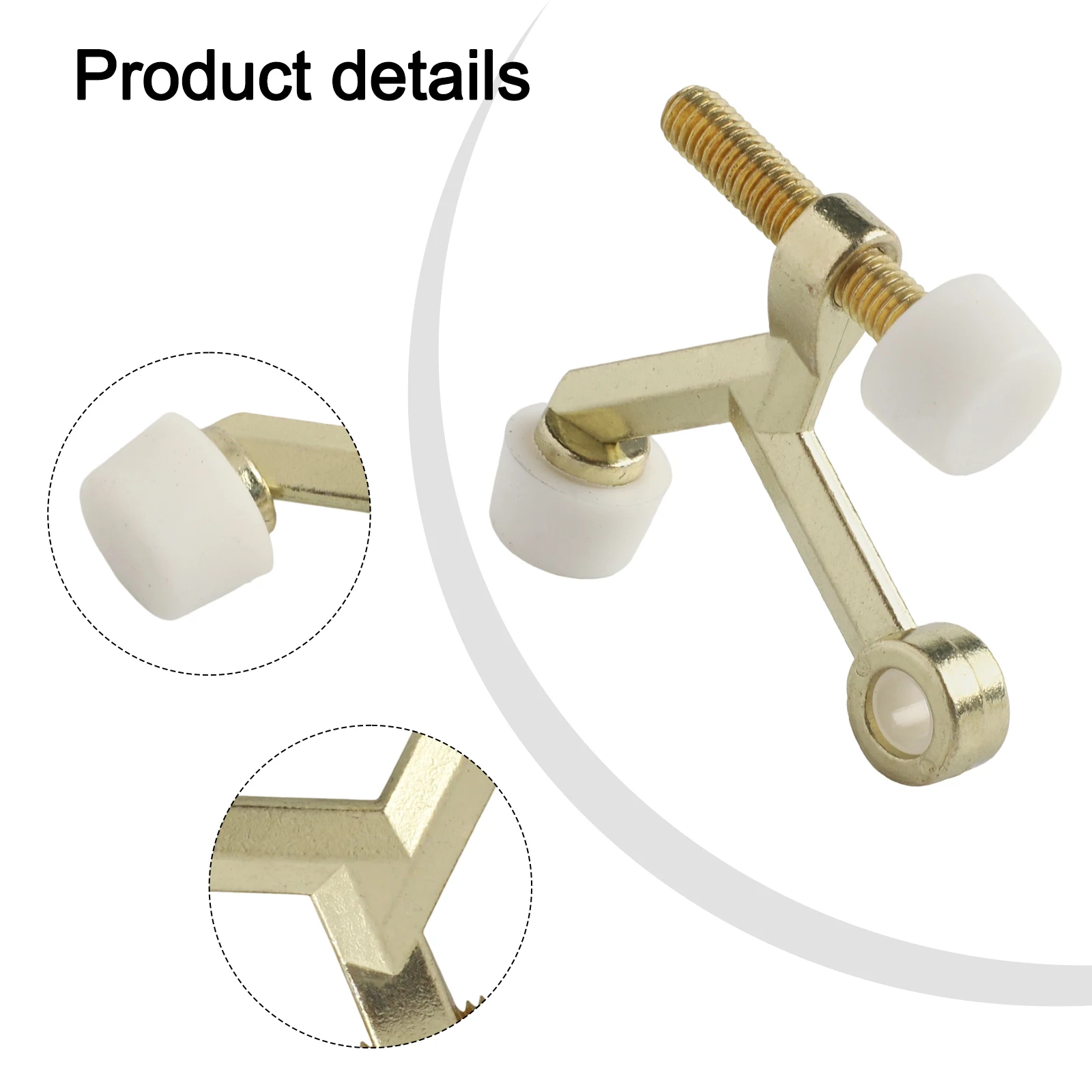 

Anti-rust Door Stops Adjustable Door Stops Rubber And Plastic Tips Adjustable Screw Die-cast Zinc Easy To Install