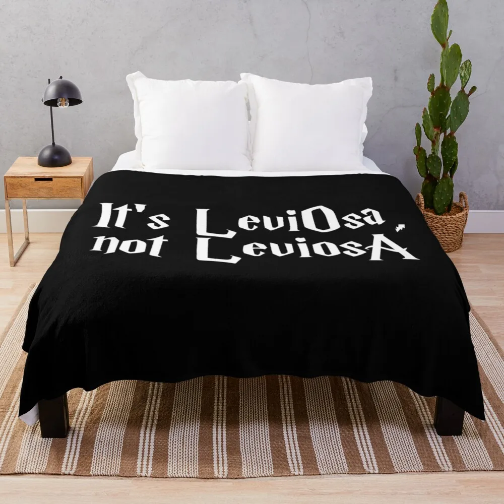 is LeviOsa, not LeviosA Throw Blanket Tourist for sofa Flannel Fabric Blankets