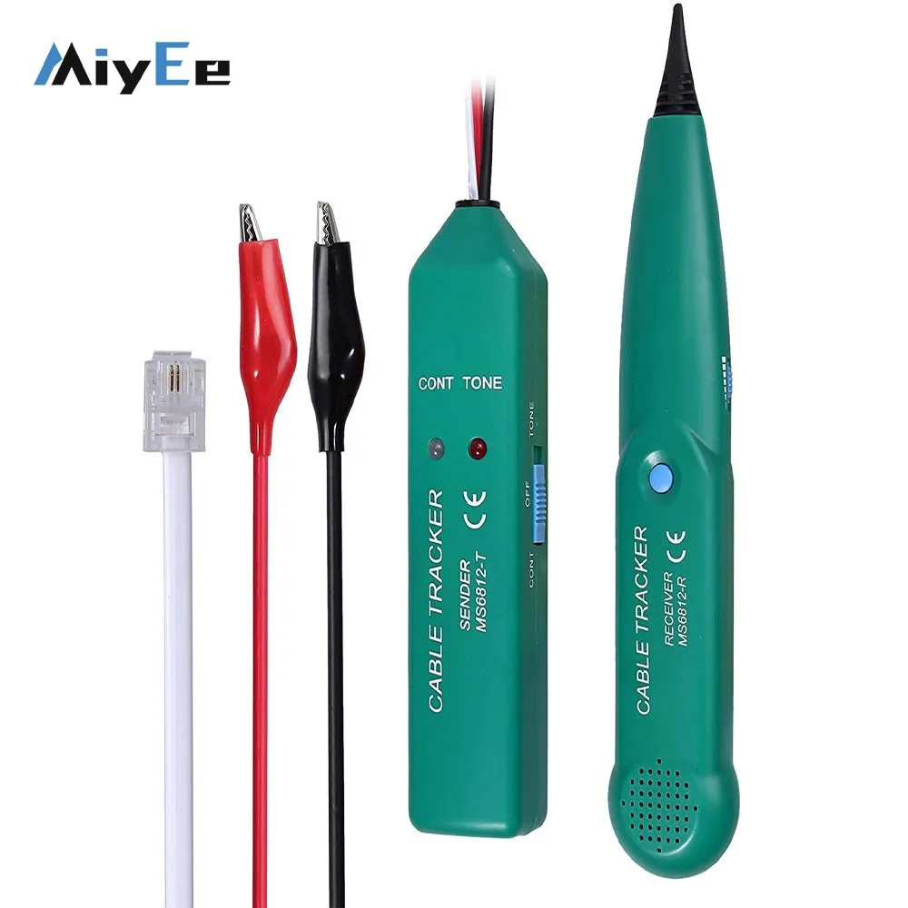 

Многофункциональный кабельный трекер Miyee, локатор кабеля с сумкой для переноски и тестовыми проводами для телефонных линий