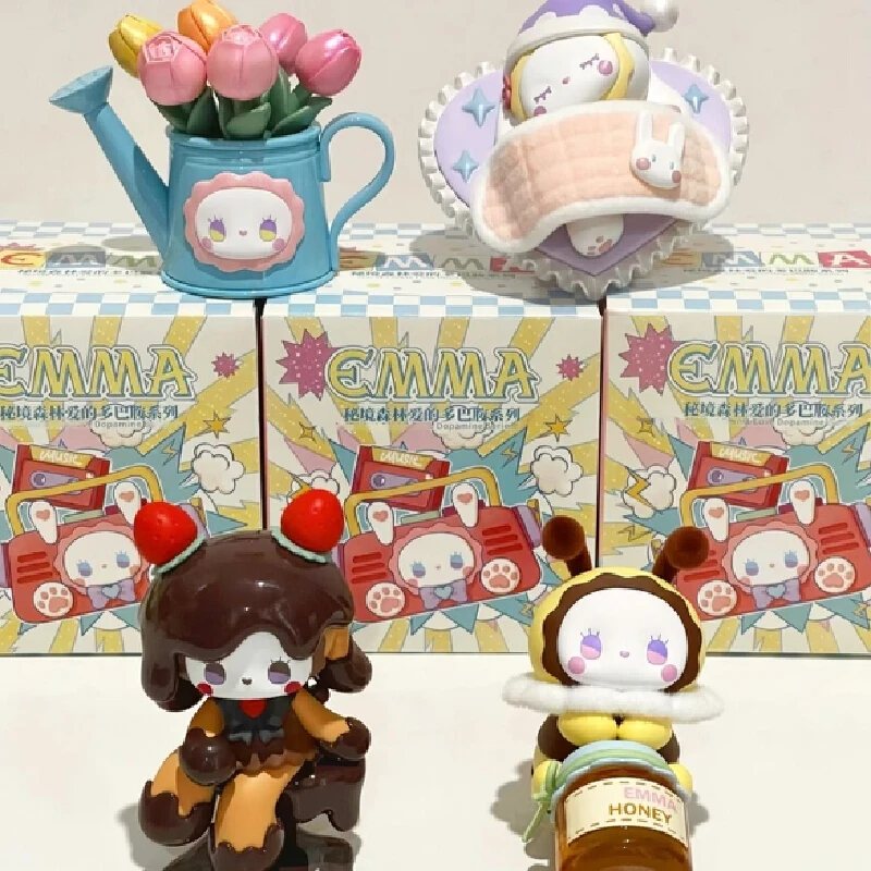 Emma Secret Forest Love Dopamine Series Trendy Blind Box Kawaii Action Anime Peripheral Model Mystery Box Figure Birthday Gifts