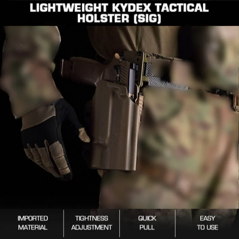 

Lightweight SIG Kydex Tactical Holster | Quick Release Kydex Holster | For Wilderness Exploration Equipment