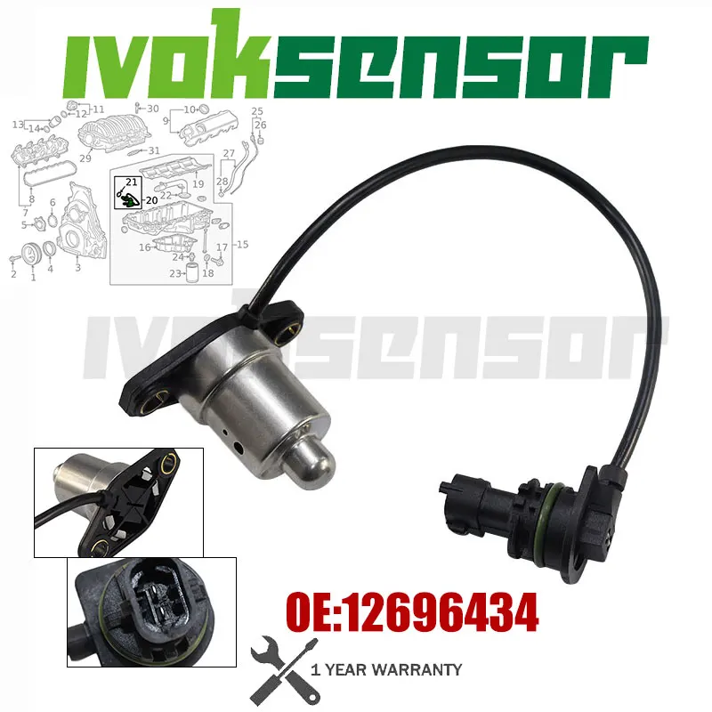 12639127 12696434 Engine Oil Level Indicator Switch Sensor For Buick Enclave Envision  ATS CT6 CTS Chevrolet Blazer GMC Acadia