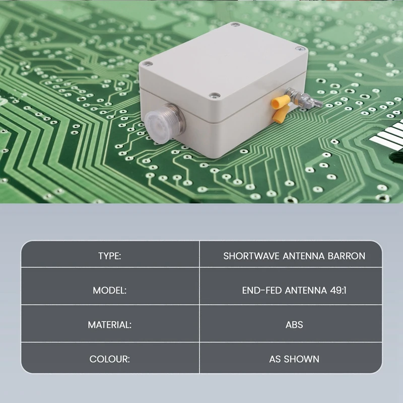 1 Piece Multi-Function End-Fed Antenna 49:1 Barron Shortwave Antenna Barron Four-Band End-Fed Antenna Barron