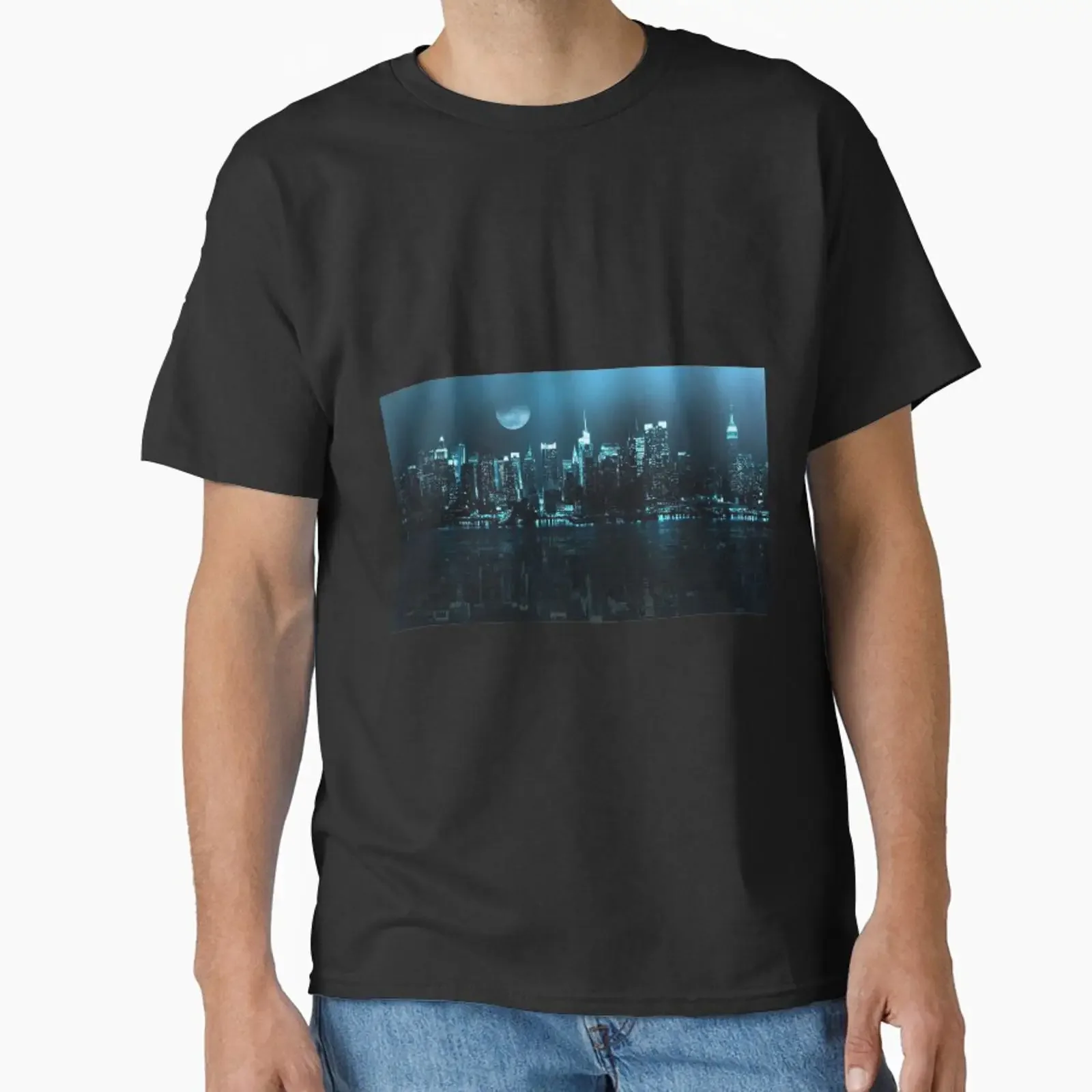 City Classic T-Shirt im Vintage-Look, gewaschene Streetwear-Designerkleidung, bequeme Unisex-Mode, dehnbar, lässig, weich
