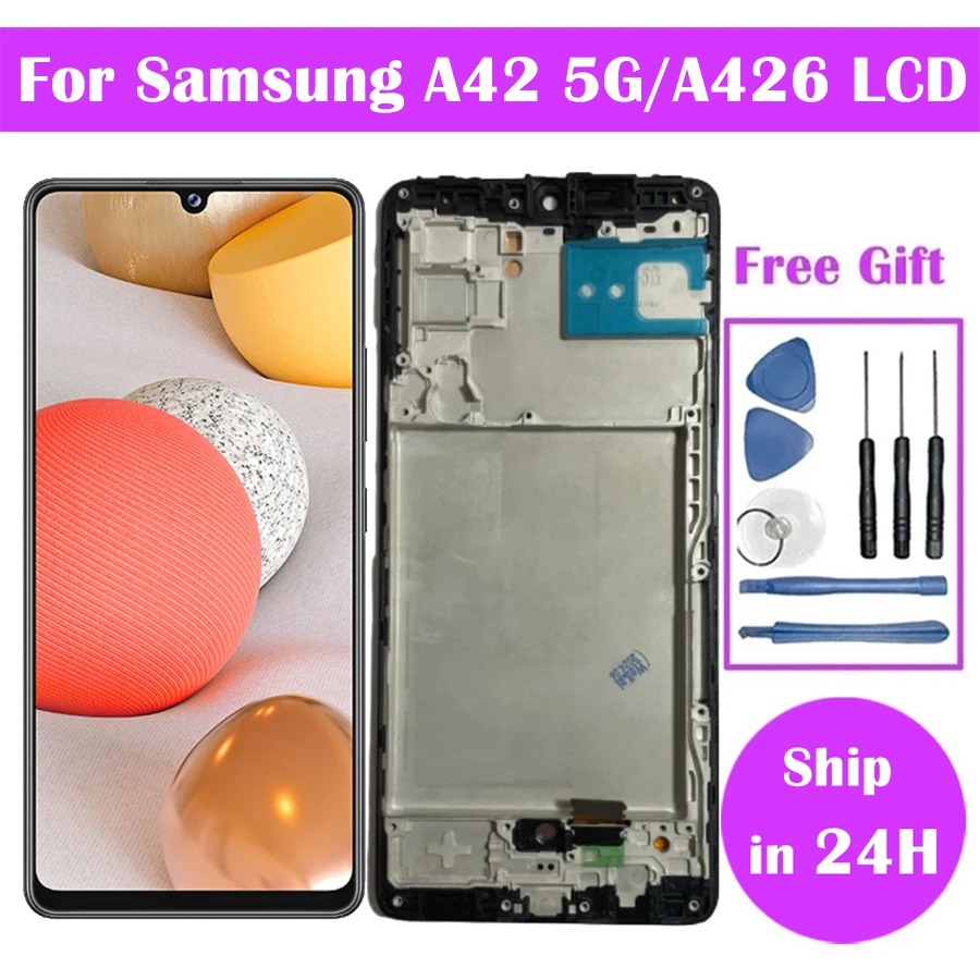 A42 5G LCD For Samsung A42 5G Pantalla incel LCD Display A426B A426B/DS Digital Touch Screen +Frame for Samsung Galaxy A42 LCD