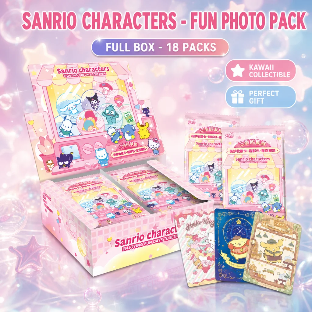 Genuine Kayou Sanrio Characters Collection Cards Fun Shadow Pack Vol 2 Official Anime Figure Trading Card Fans Holiday Gifts