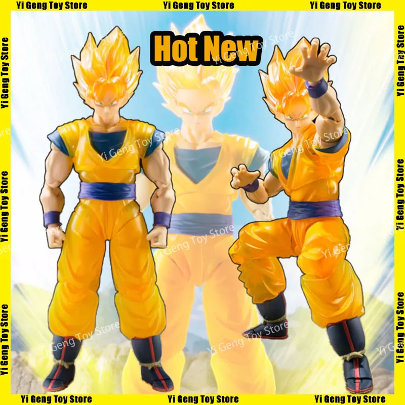 

Original Bandai Dragon Ball Z Shf Super Saiyan Goku Z Fighter Anime Action Figure Model Doll Toy Christmas Birthday Gift