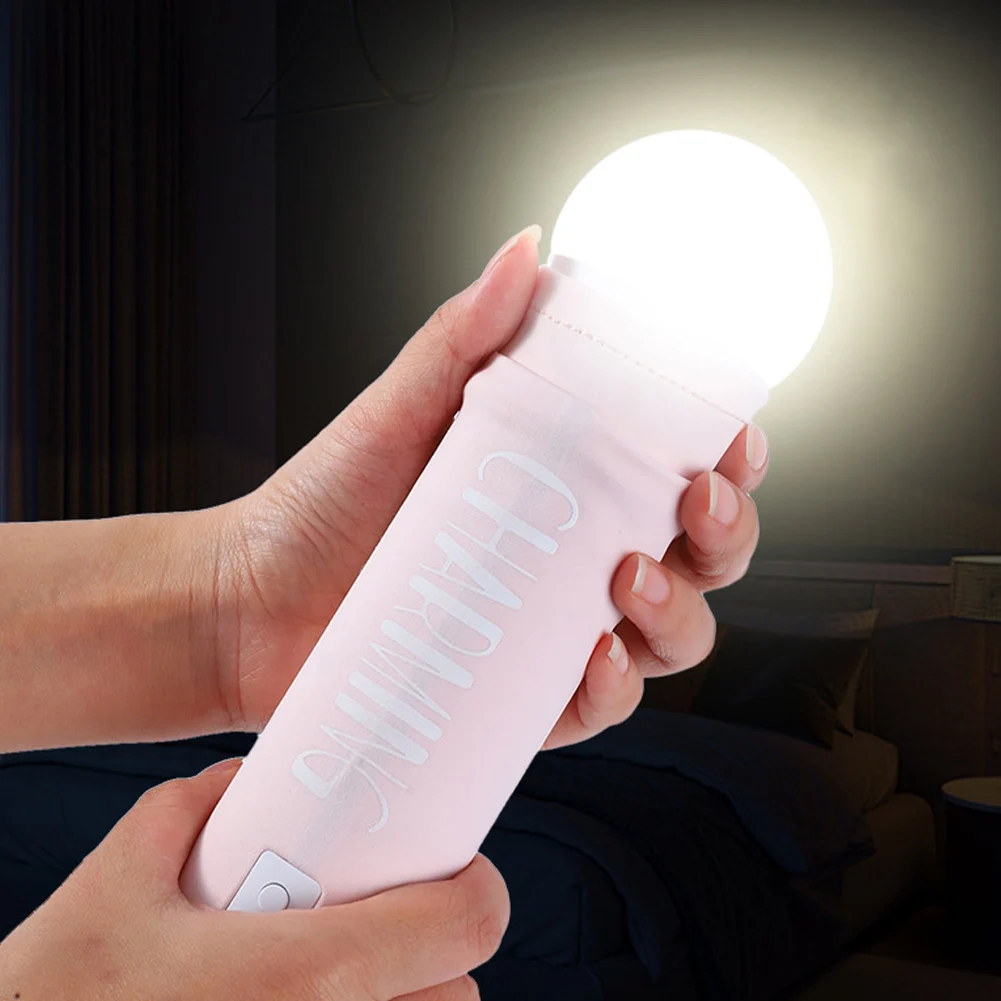 مصباح ليلي بمفتاح سحب يدوي مصباح طاولة قابل لإعادة الشحن لتزيين غرفة النوم هدية عيد ميلاد #1