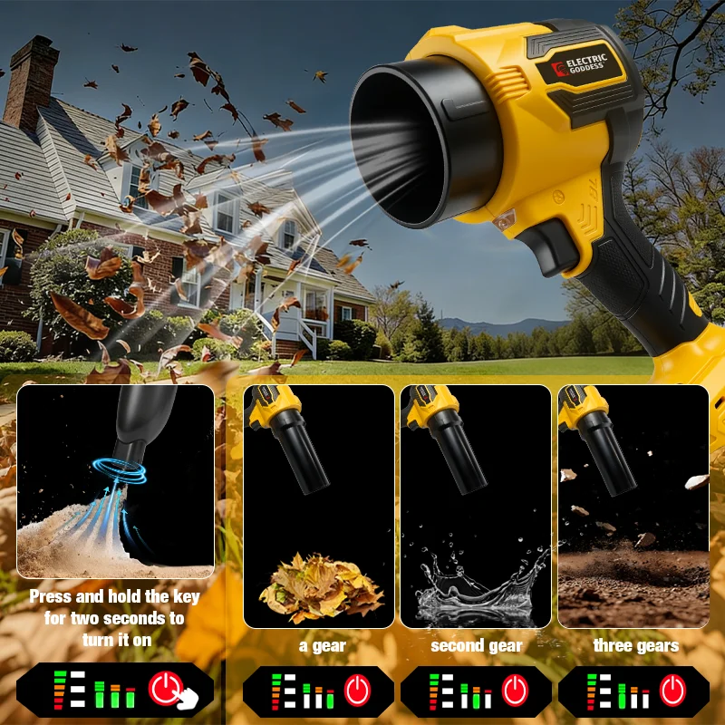 Электрические турбовоздуходувк – обзор и цена Leaf Blower Cordless