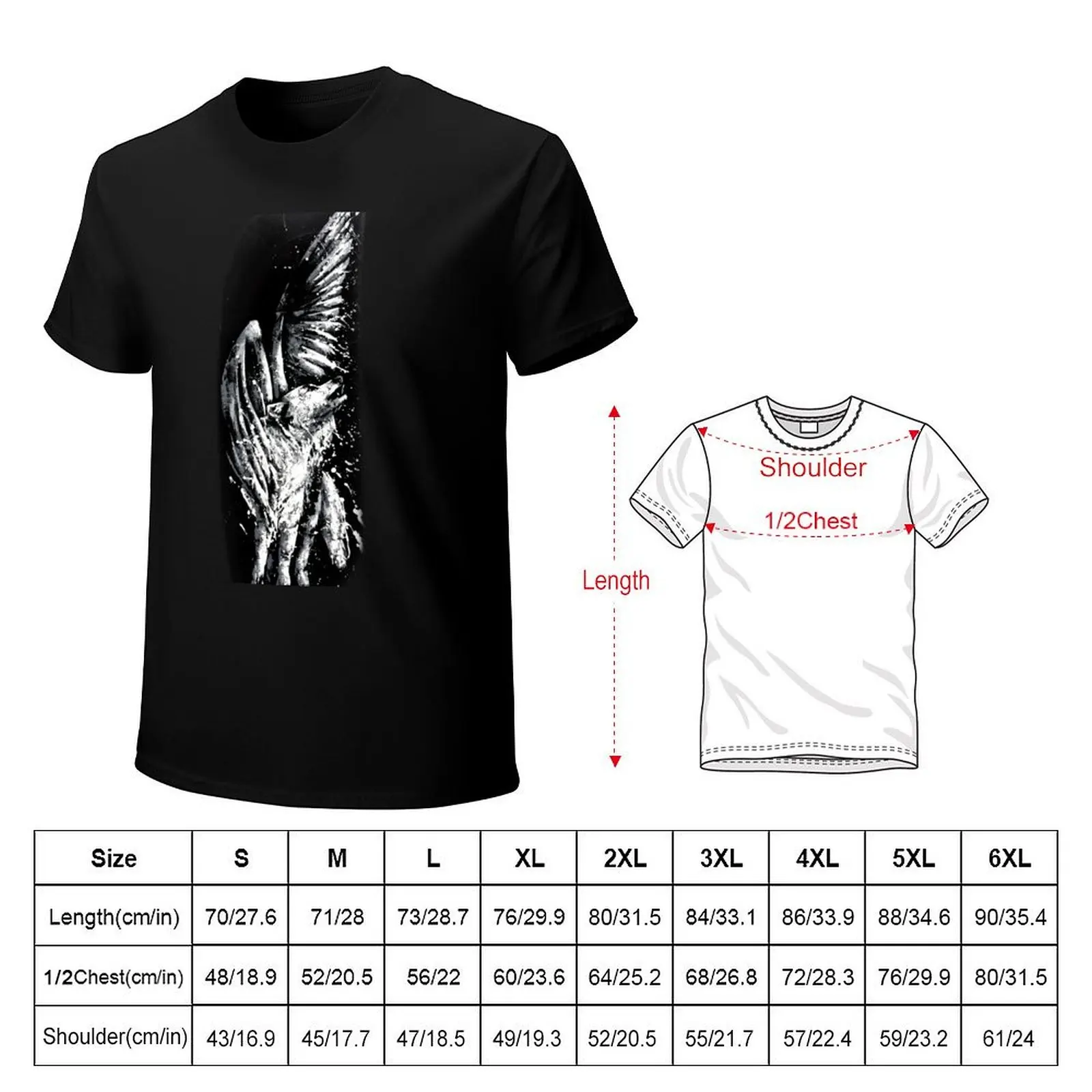 Wolf Painting The Recruitment of Angels T-Shirt designer shirts graphic shirts shirts men