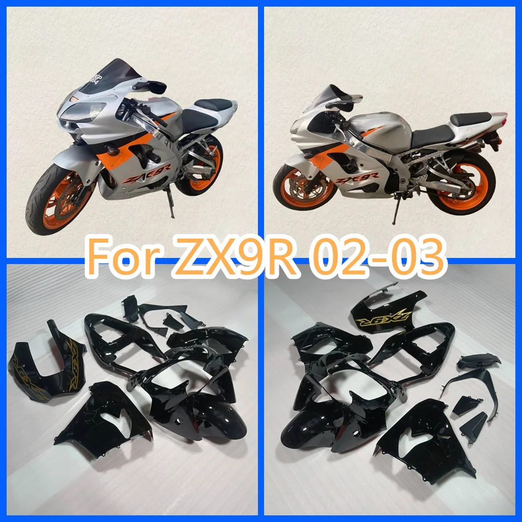 Juego de carenado principal personalizado para Kawasaki 02 03 ZX9R 2002 2003 ZX-9R ZX 9R, piezas de repuesto para reparación de carrocería de motocicleta de alta calidad