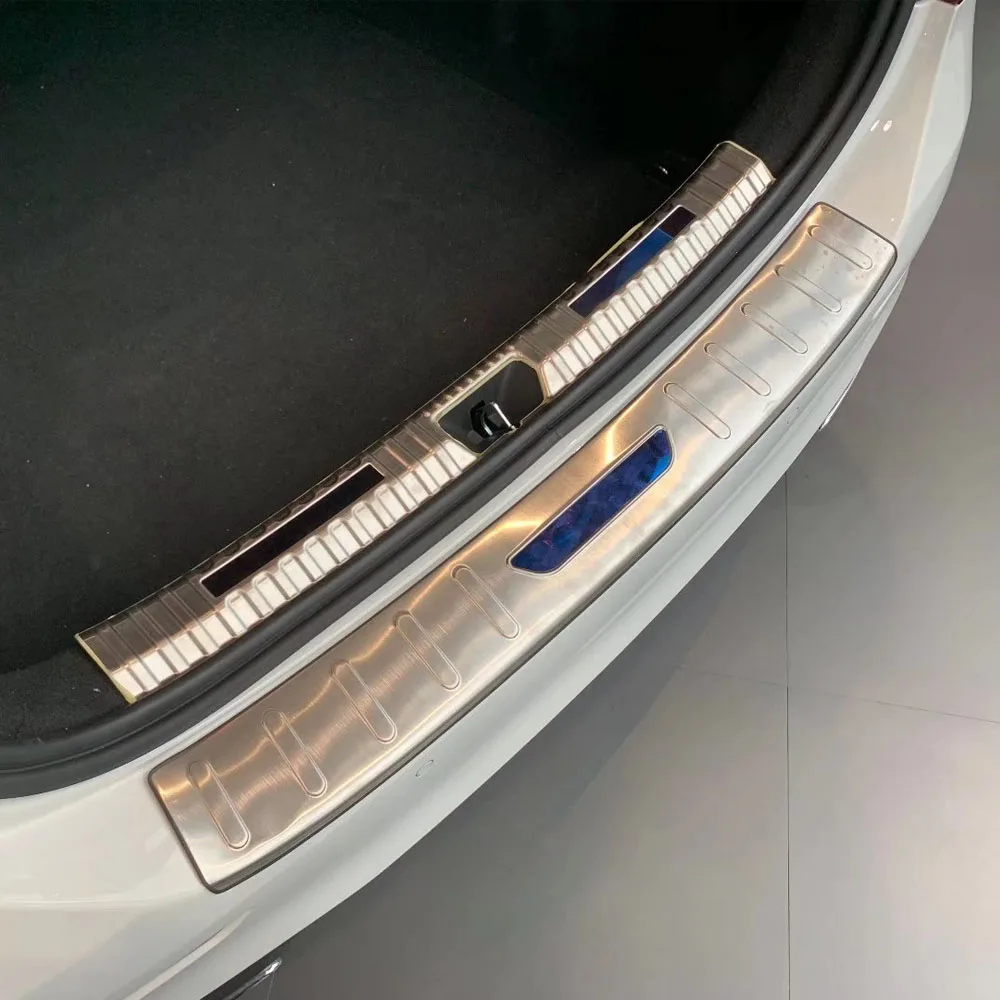 Car External Rear Bumper Trim For Mercedes Benz A Class W177 A180 A200 A250 2019 2020 2021 2022 2023 Threshold Strip Pedal Hood