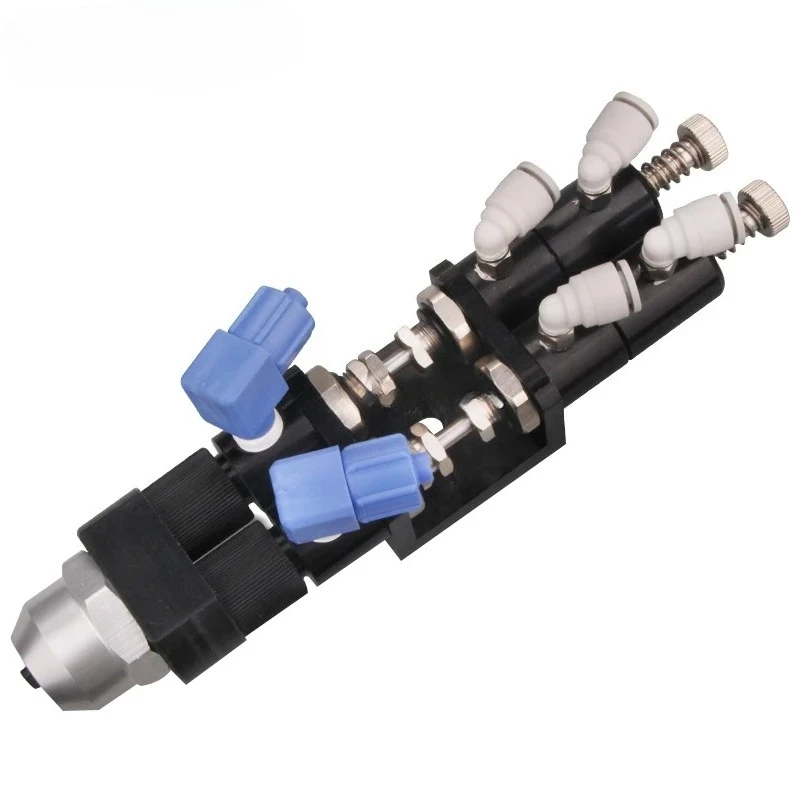 Free shipping  double liquid thimble type distribution valve epoxy glue valve round port