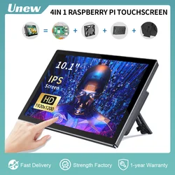 Unew 10,1 Zoll Raspberry PI Touchscreen-Monitor 1920 x 1200 IPS-Display HDMI Typ-C Kompatibel mit Xbox Series S Pi 5 4/3B/3A+