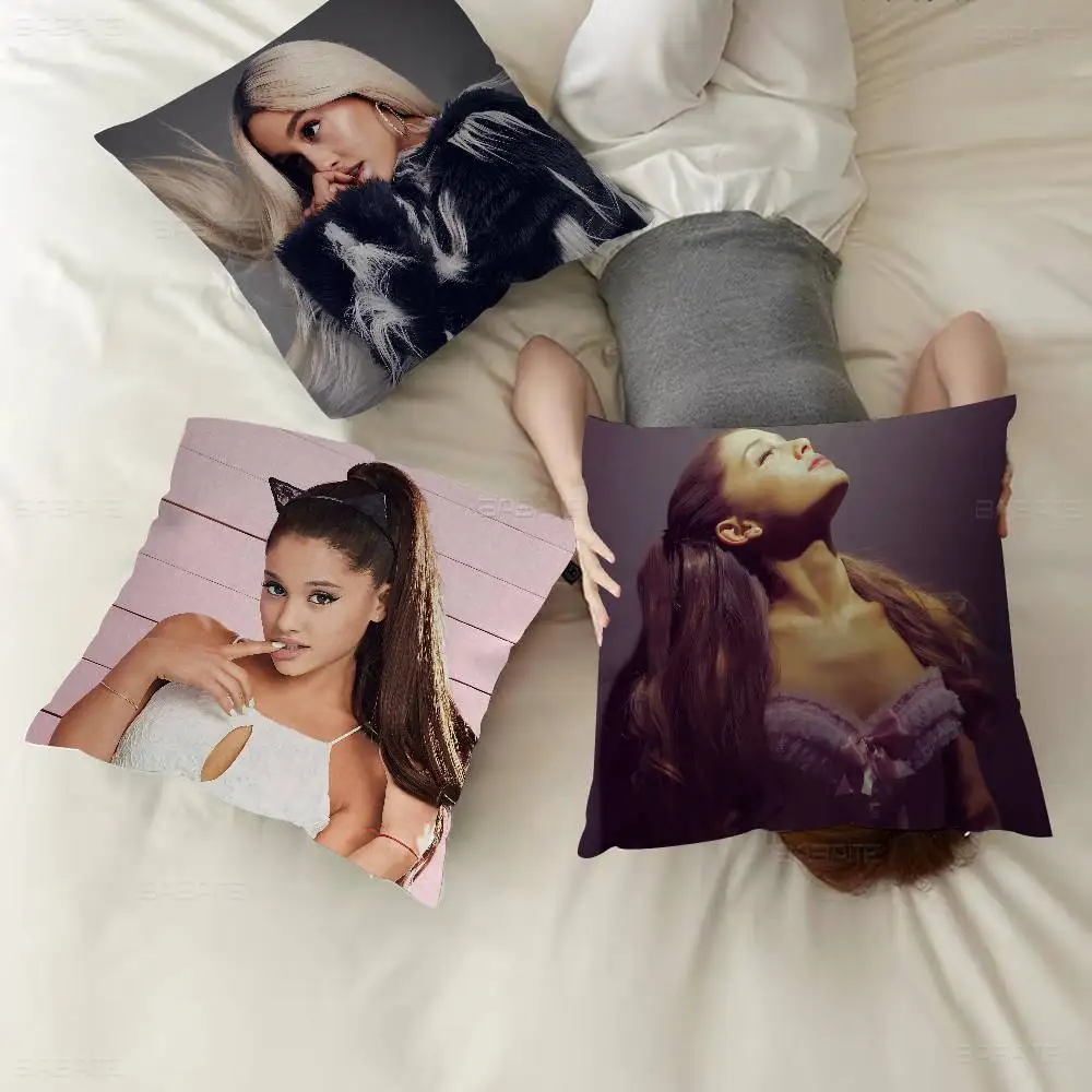 Pop Singer A-Ariana G-Grande Maple Design Cushion Cover Happy Autumn Harvest decor Holiday Decorati Pillow Cover
