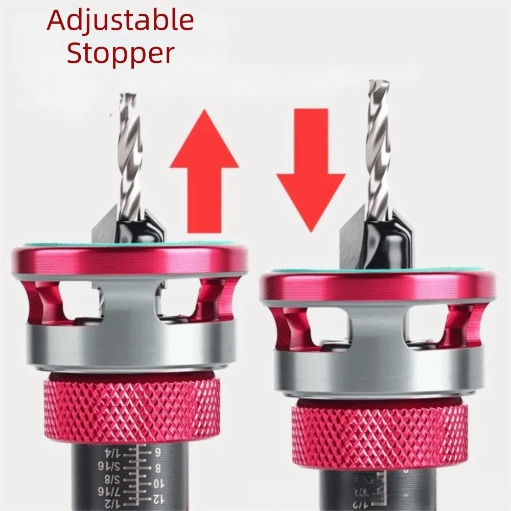 

Набор из 5 шт. (в коробке) регулируемых зенкеров-сверл для плавного сверления, прочные ступенчатые сверла из сплава для эффективного и чистого конического сверления отверстий