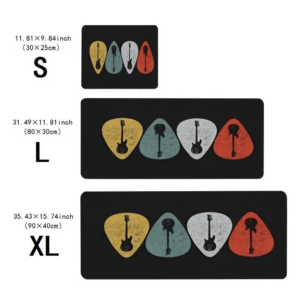 Alas Mouse Seni Pick Gitar Multi-Ukuran Anti-Selip Alas Mouse Gaming Gamer E-Sports Alas Mouse Game Keyboard Mekanik XXL Alas Meja