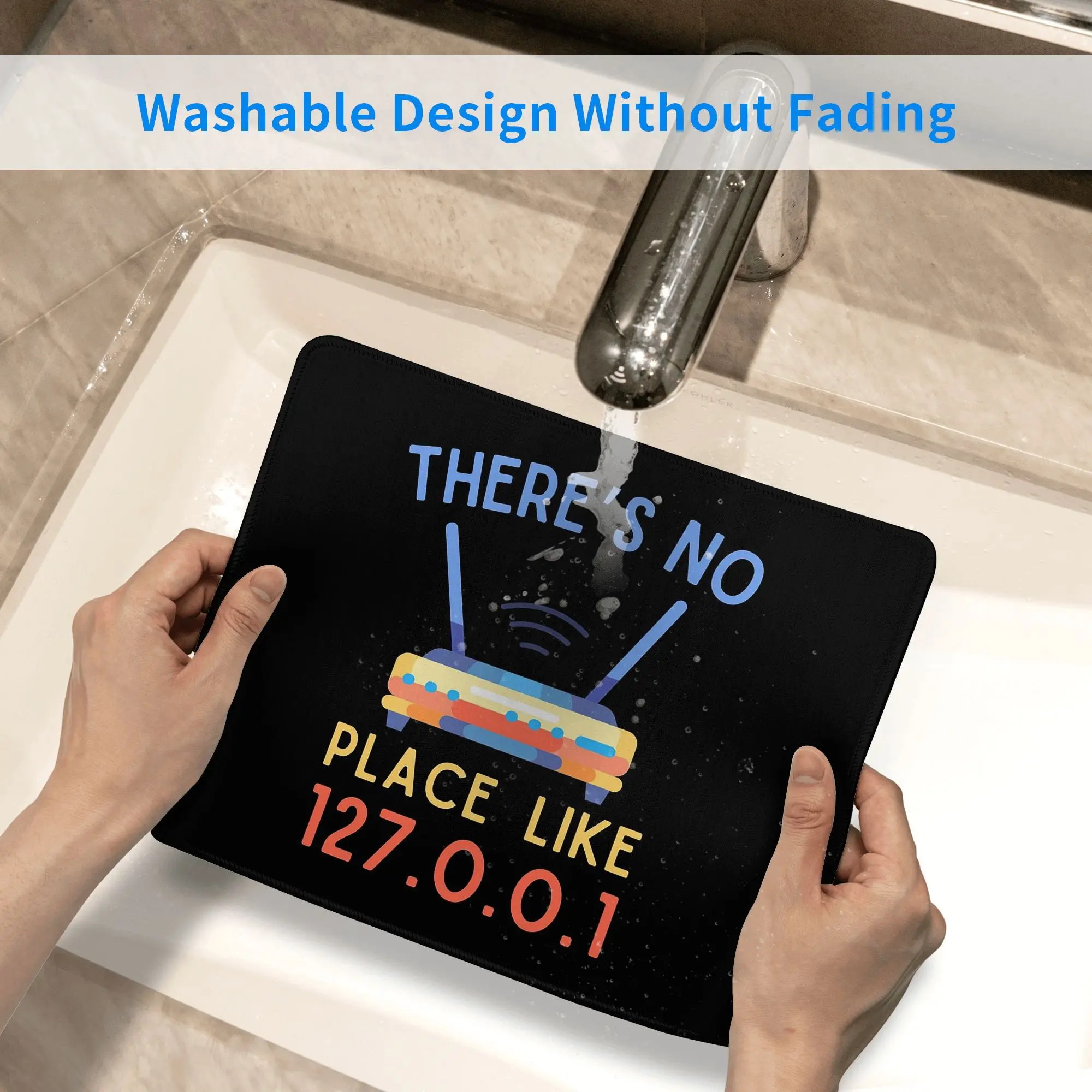 127.0.0.1 마우스 패드 컴퓨터 키보드 마우스 매트 게이머 PC 노트북 책상 매트 사무용품 테이블 매트와 같은 곳은 없습니다.