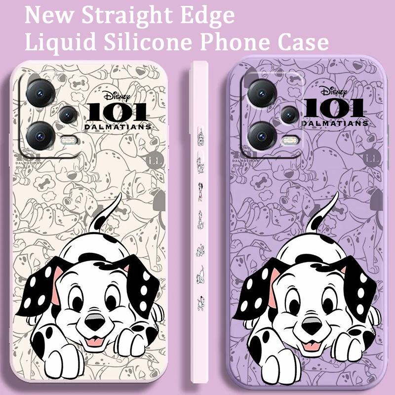 Pongo 101 Dalmatians Cartoon Liquid Left Rope For Xiaomi Redmi Note 13 12 12S 12R 11 11T 11S 10 10S Pro Plus 5G Soft Phone Case