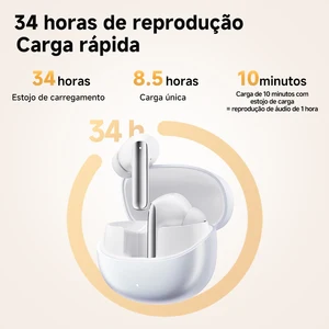 Qcy Melobuds Pro ANC Bluetooth 5.3 Ohrhörer, Hybrid ANC 46db, Hi-Ars, Ohrhörer LDAC, 6 Mikrofon-Kopfhörer, Intra-Urulum-Detektion 34H 8 Hauptverkäufe Ladegerät QCY - №5