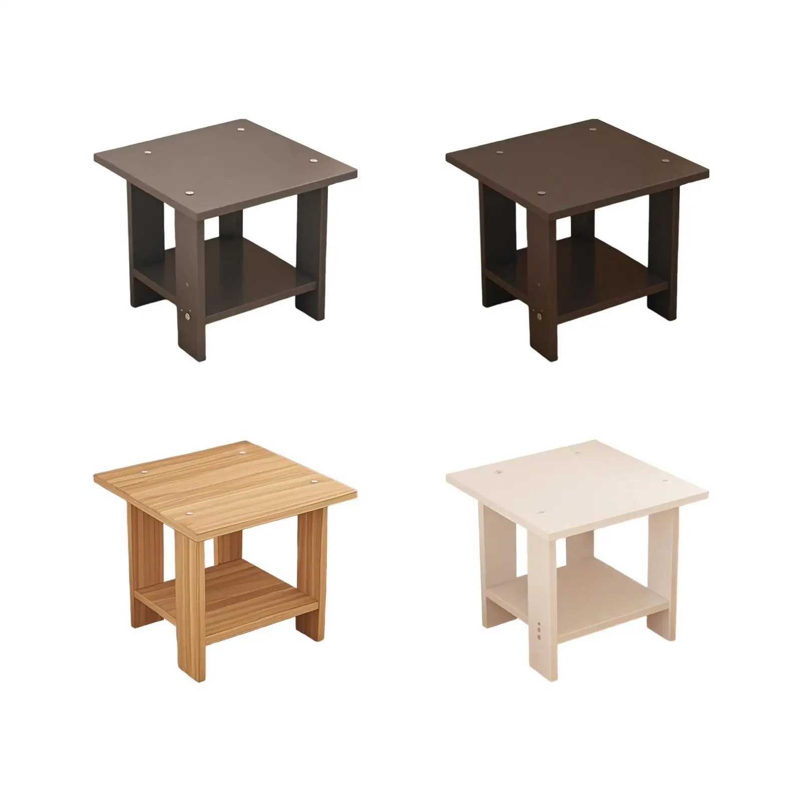 Multifunctional Sofa Side Table Wooden Nightstands Tall Bedside Table for Bedrooms and Lounge Auxiliary Furniture