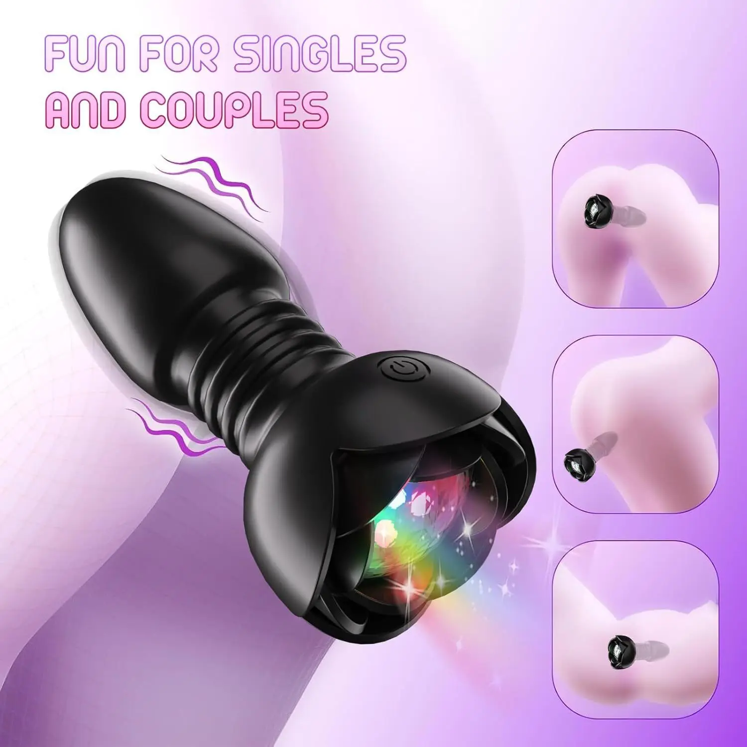 new-rose-telescopic-remote-control-anal-stopper-vibration-rod-for-men's-homosexuality-suitable-for-male-prostate-adult-massager