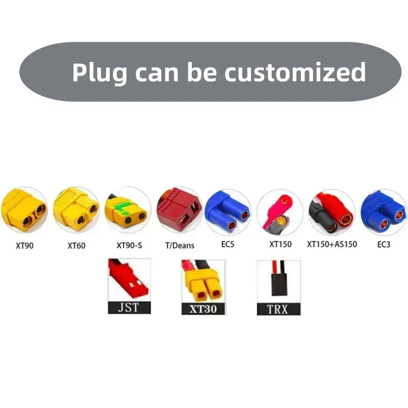 22.2V 60C 6S 5800mAh New Lithium Battery XT60 XT90 TRX T Multiple Plug Options Suitable for FPV Drones and Remote Control Cars