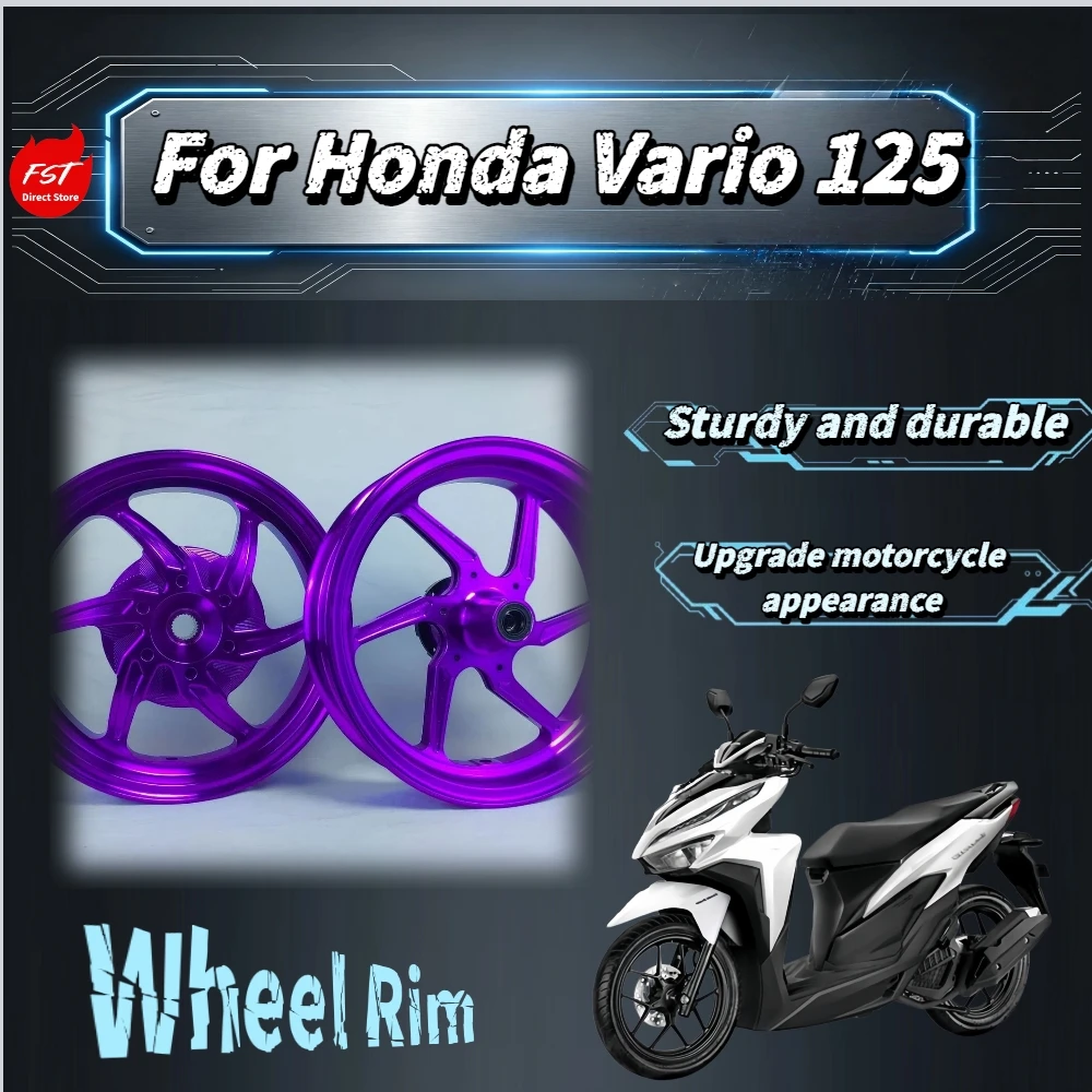 For Honda Vario 125 12 Inch Aluminum Wheel Rim High‑Hardness Stable Riding Off‑Road Motorbike Direct‑Fit Spare Parts