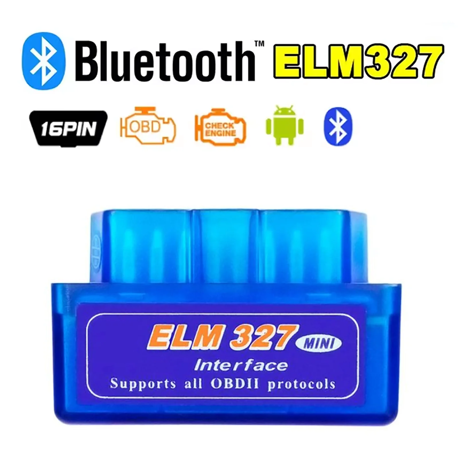 ELM327 Mini V2.1 Bluetooth Detector OBD Bluetooth Car Malfunction Detector OBD2 Car DiagnosticTool For Android/Windows