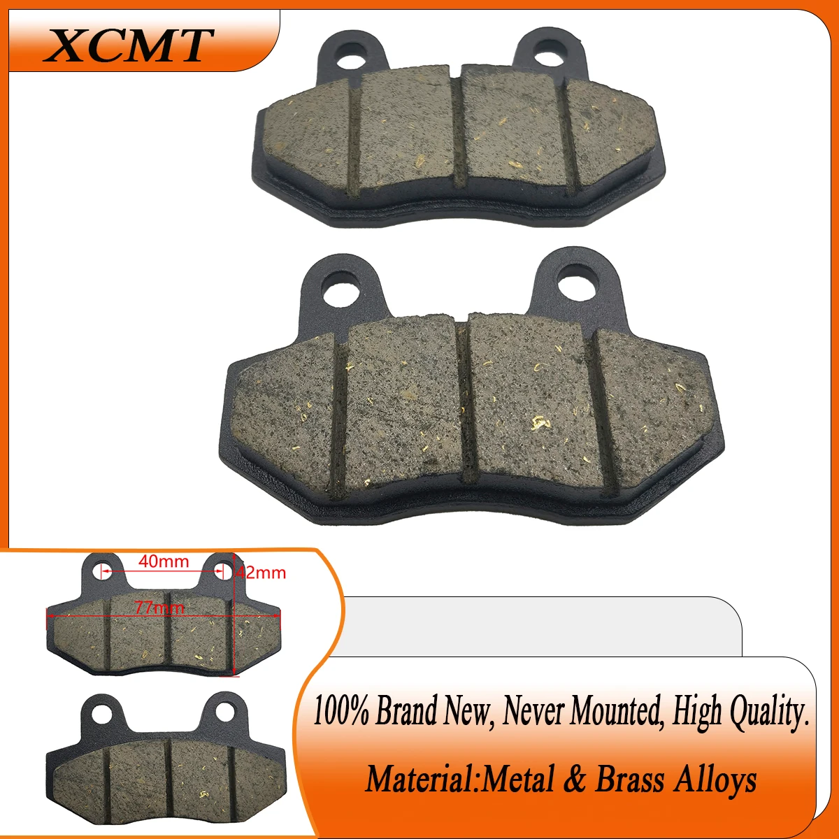 

1pair Dual Pump Motorcycle Front Rear Disc Brake Pads for ATV 50cc 125cc 150cc 250cc Roketa TaoTao GY6 Scooter Moped