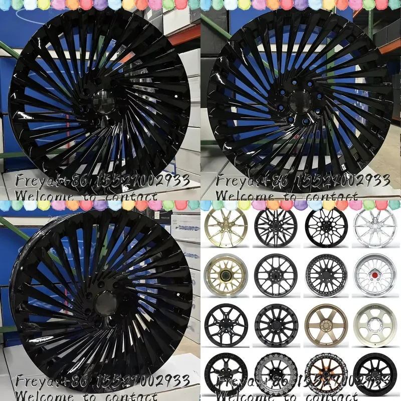 22 24 26 Inch 22x10 24x12 Forged Alloy Wheels Floating Cap Gloss Black Custom Floating Cap 5x112 5x120 for GX X7 Range Rover