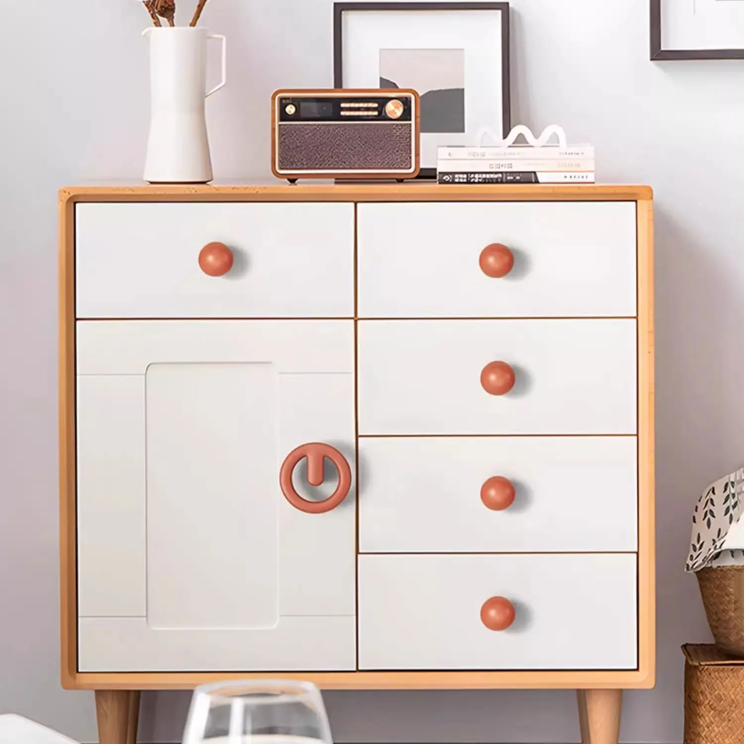 1 PC Modern Simple Colorful Cabinet Handles Home Decor Wardrobe Pulls for Children\'s Room Zinc Alloy Dresser Cupboard Door knobs