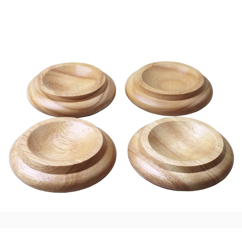 Recessed Piano Foot Pads Wheel Cups Set of 4 with Body and Bottom Pad 4XBB