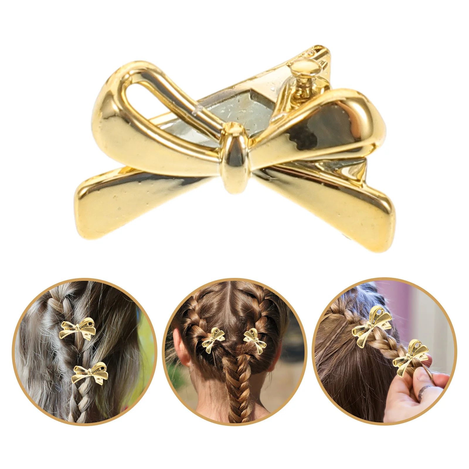 

12Pcs Bow Hair Clips Metal Cute Mini Bowknot Hairpins Barrettes Hair Accessories for Girls Women Teens Ponytails Braids