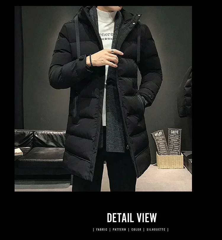 COMXZ أسفل السترات Chaquetas مقنعين عادية كبيرة الحجم الشتاء الثلوج تزلج الخبز سترة 2025 عالية الجودة الذكور الدافئة الشارع الشهير معاطف