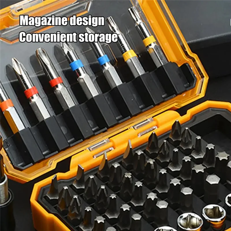 

AAAC-Drill Bit Set 50Pcs Power Screwdriver Drill Fast Change Converter Extension Woodworking Drill Bits Drill Bit Precision
