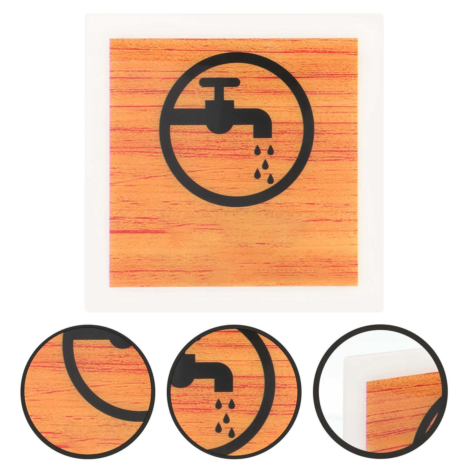 

Water Saving Acrylic Caution Wall For Home Office School Bathroom Restaurant Commercial Safety Use Keep Clear Sign Stop Sign