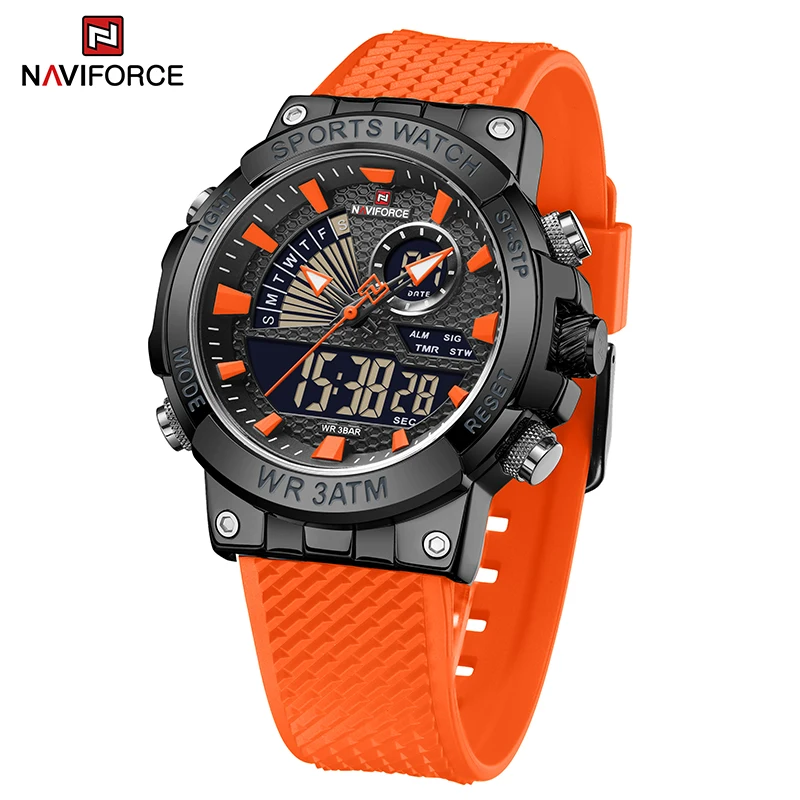 

NAVIFORCE Luxury Brand Watches for Men Military Dual Display Digital Sport Waterproof Quartz Wrist watch Male Relogio Masculino