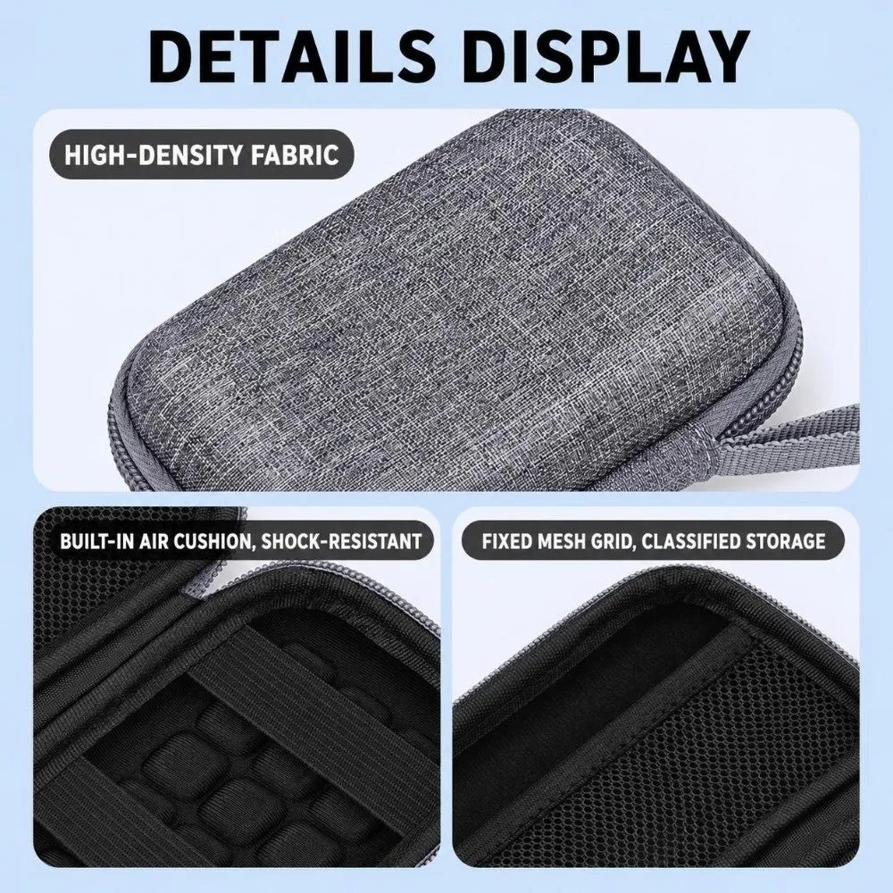 with Mesh Pocket Digital Camera Case Protective Padded Mini Camera Protective Case Durable Compact Camera Holder