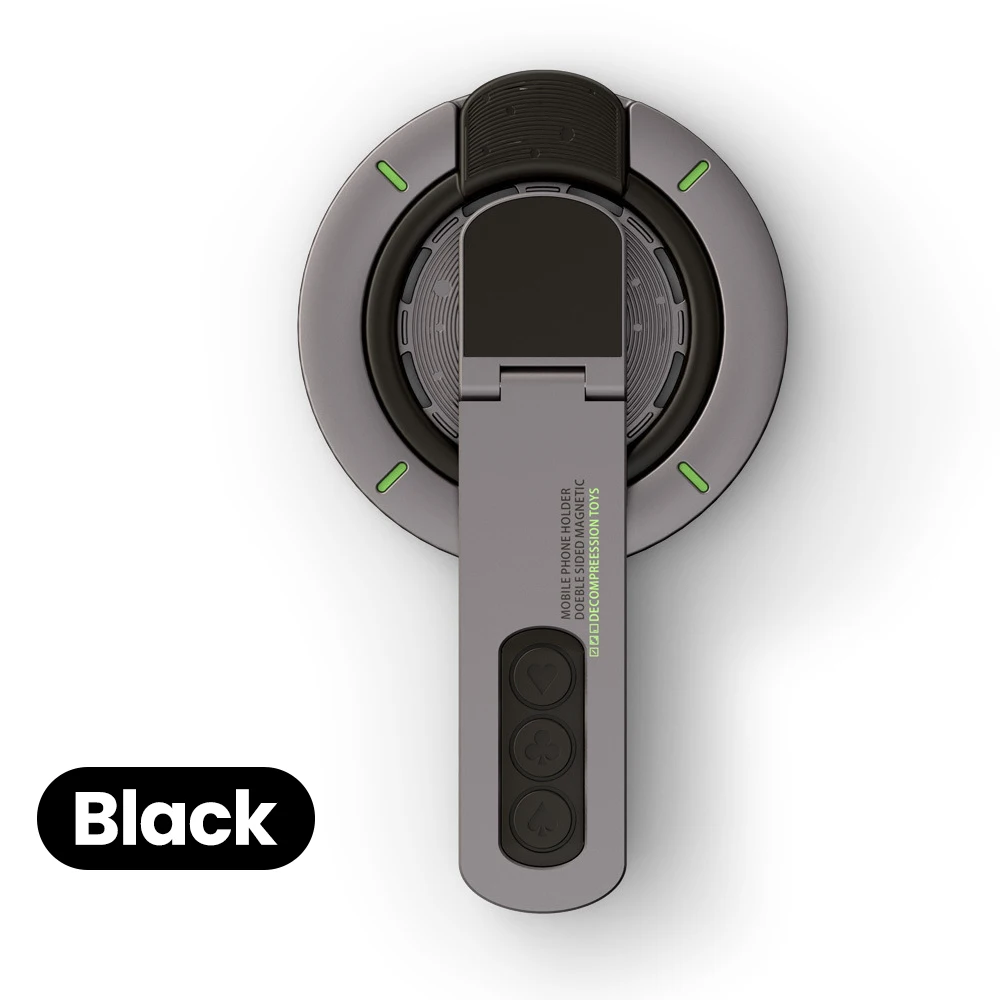 3-in-1 magnetischer Fingerringhalter, drehbar, doppelseitig, magnetischer Telefonständer für iPhone 17, 16, 15, 14, 13, 12, MagSafe