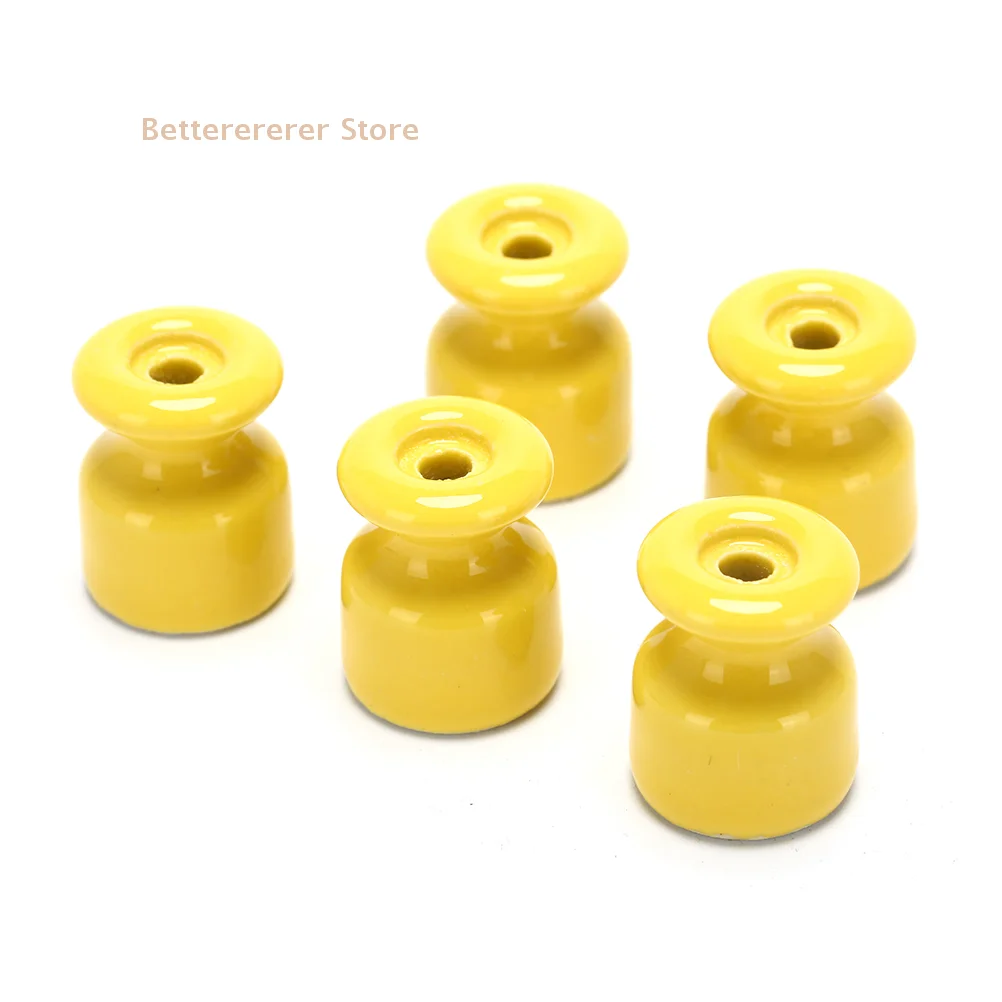 5Pcs/lot Porcelain Insulator for Wall Wiring Ceramic Insulators