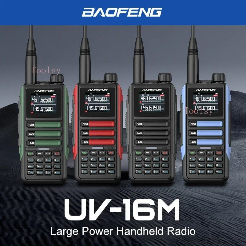 2 حزمة ترقية Baofeng UV16M V2 اسلكية تخاطب 15 واط قدرة عالية AM FM 2-Way راديو كامل النطاق LCD تردد نسخة NOAA تقليل الضوضاء #6